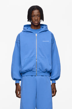Washed Logo Zip Hoodie
