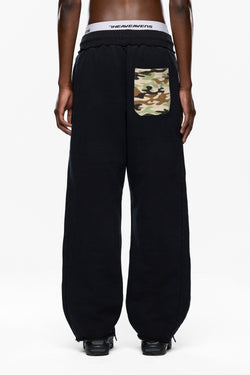 Camo Pocket Open Leg Jogger