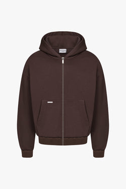 Heavy Blank Zip Hoodie