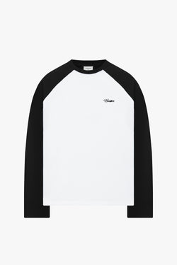 Script Two Tone Long Sleeve